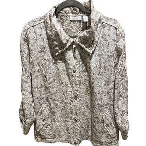 64. WOMENS CHICO’S 2/L DETAIL JACKET